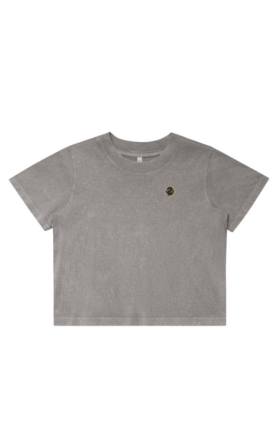 Womens Stone Wash Heavy Crop